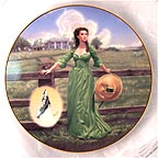 The Final Out-take: The Green Muslin Dress collector plate by Douglas C. Klauba