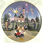 Sleeping Beauty Castle collector plate by Disney Studio Artists