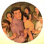 With Love, Elvis collector plate by Bruce Emmett