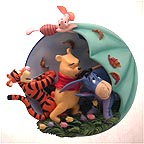 Umbrellas Work Best On Blustery Days collector plate by A. A. Milne & E. H. Shepard