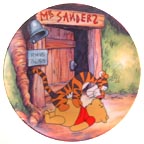 Hello Pooh collector plate by A. A. Milne & E. H. Shepard