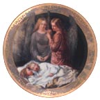 As Angels Watch collector plate by Joshua H. S. Mann