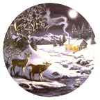 Two By A Stream, Two In A Dream collector plate by D. L. 