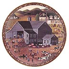 The Auction collector plate by Martha Leone