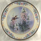 Whispering Wings collector plate by Lena Liu
