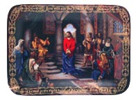 Facing His Accusers collector plate by Christopher Nick