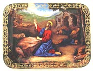 Prayer In The Garden collector plate by Christopher Nick