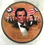 The Lincoln-Douglas Debate collector plate by Robert A. Maguire