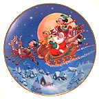 Santa's Favorite Helpers collector plate by Disney Studio Artists