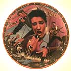 Rockin' In My Blue Suede Shoes collector plate by Bruce Emmett