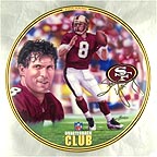 Steve Young collector plate by Rick Brown