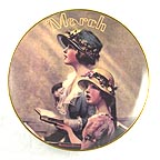 March: Faith collector plate by Norman Rockwell