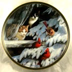 Birdwatchers collector plate by Persis Weirs