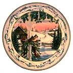 Afternoon In Pinegrove collector plate by Sam Timm