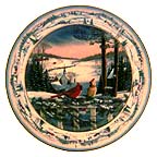 Evening In Pinegrove collector plate by Sam Timm