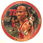 Record 72 Wins collector plate by Glenn Green