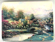 Lamplight County collector plate by Thomas Kinkade