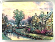 Lamplight Lane collector plate by Thomas Kinkade
