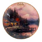 October - End Of A Perfect Day collector plate by Thomas Kinkade