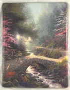 Bridge Of Faith collector plate by Thomas Kinkade