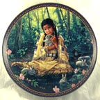 Woodland Rose collector plate by Karen Noles