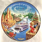 Frontierland collector plate by Disney Studio Artists
