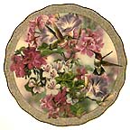 Morning Glory collector plate by Janene Grende