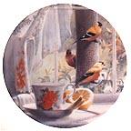 The Kitchen: Goldfinches collector plate by Kevin Daniel