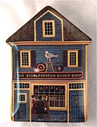 The Stoolpidgeon Gossip Shop collector plate by Charles Wysocki