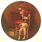 Visit From Santa collector plate by Robert Charles Howe