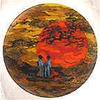 Softly The Sun Sets collector plate by Lenore Beran