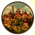 Trinity Monastery, Zagorsk collector plate by Yuri Leonidovich Dubovikov