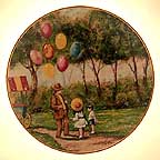 The Balloon Man collector plate by Dominic John Mingolla