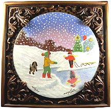 Scene From Childhood collector plate by Dominic John Mingolla