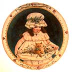 Hearts And Flowers collector plate by Jan Hagara