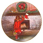 The Littlest Stocking collector plate by June Colbert