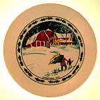 Bringing Home The Tree collector plate