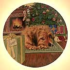 Merry Christmas Benji collector plate by Murray Karn