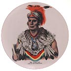 Chief Wapello collector plate by C. B. King