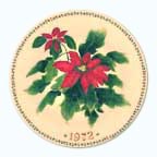 Poinsettia collector plate