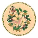 Christmas Rose collector plate