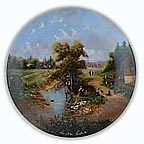 The Angler's Pleasure collector plate by Christian L&uuml;ckel