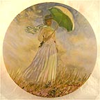 Woman With A Parasol collector plate by Claude Monet