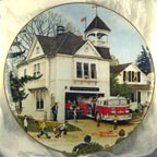 Pride of Stockbridge collector plate by Norman Rockwell