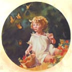 Butterflies collector plate by Frances Tipton Hunter