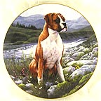 Riverside Rest collector plate by Simon Mendez