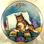Cat Nap collector plate by Gary Patterson