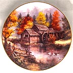 By The Old Mill collector plate by Rudi Reichardt