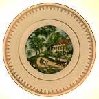 Home On The Mississippi collector plate by Currier And Ives