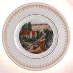 The Western Farmer's Home collector plate by Currier And Ives